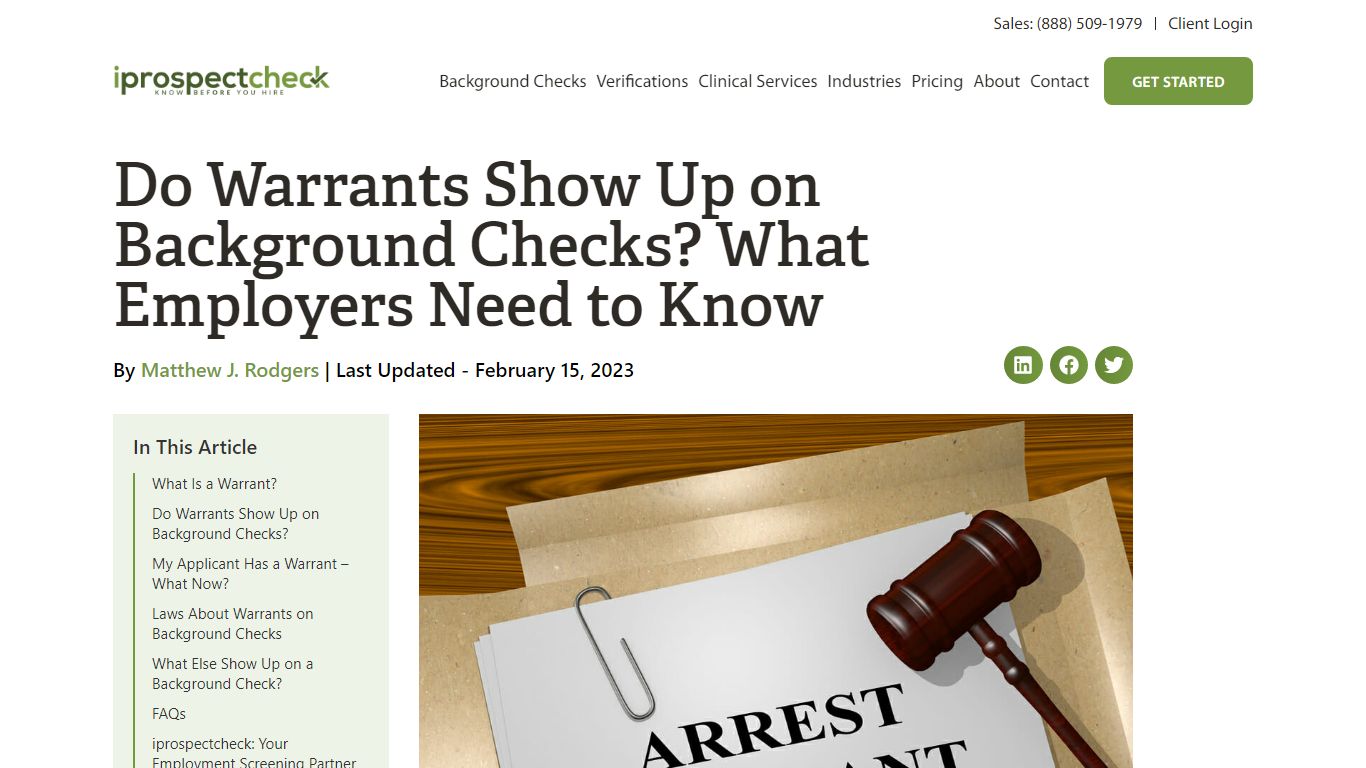 Do Warrants Show Up on Background Checks? What ... - iprospectcheck