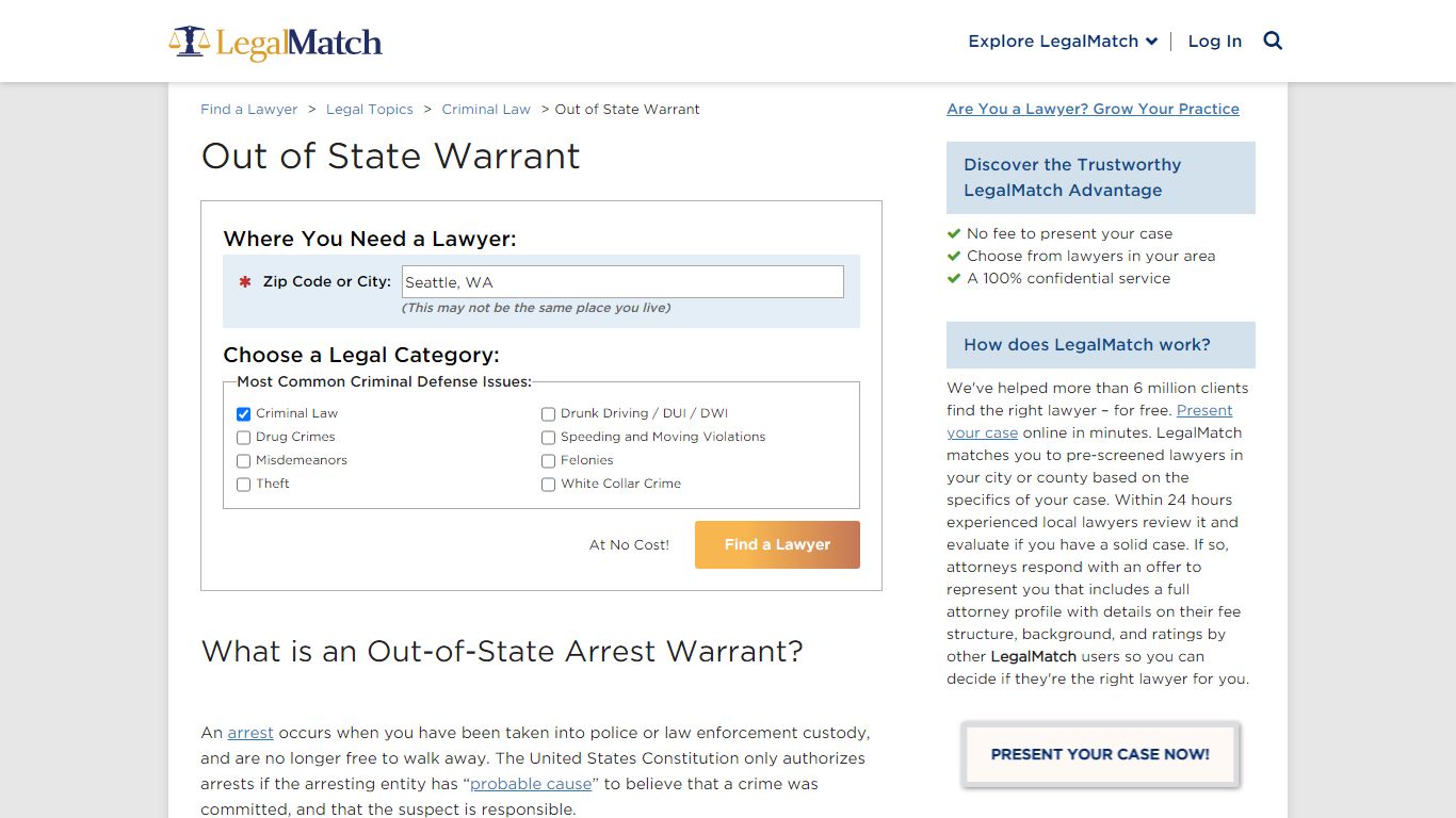 Out-of-State Arrest Warrants | Warrant in Another State - LegalMatch